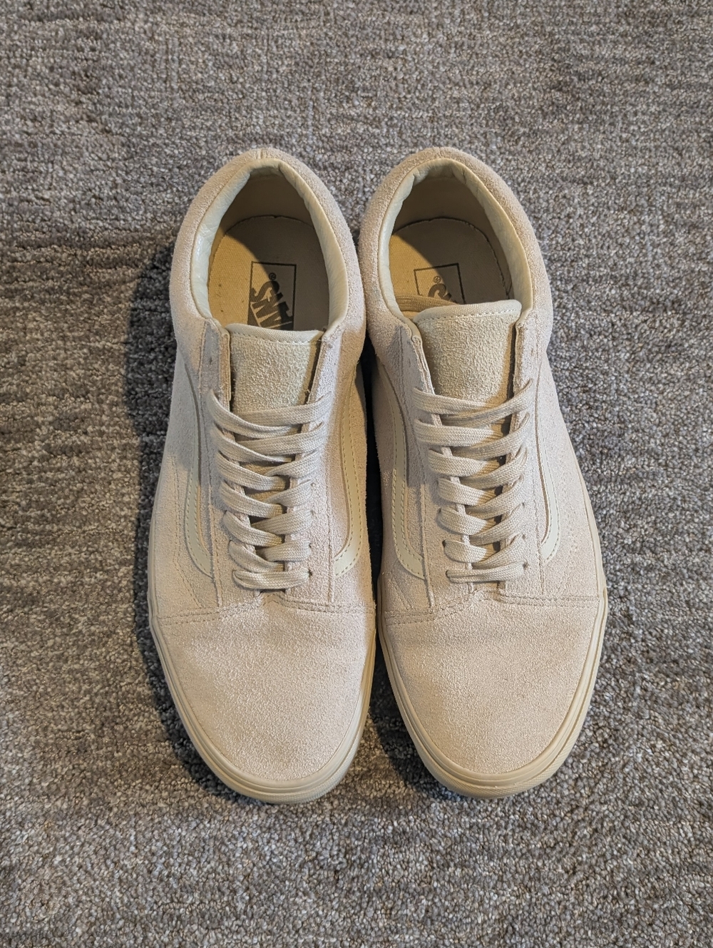 Vans Old Skool Mono Suede Tan Low Top Sneakers - Mens 13 - Picture 2 of 12